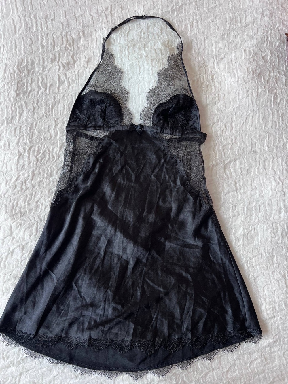 Victoria's Secret Black Lace Chemise Size Medium
